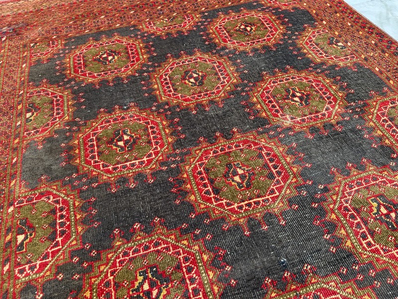 3'10x7'5 Low Pile Distressed Turkmen Patnos Gull Rug Faded Vintage Kitchen Rug gallery