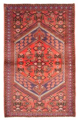 Traditional Vintage Hand-Knotted Carpet 3’11” x 6’8″ Wool Area Rug