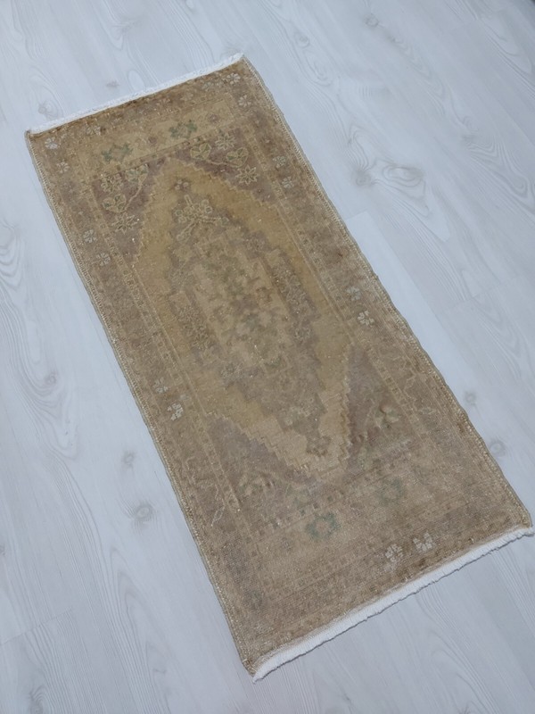 Sand Beige Rug, Art Deco Rug, Housewarming Gift Rug, Handicraft Rug, Antique Rug gallery