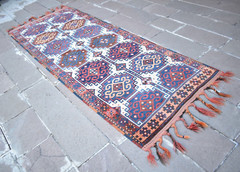 Fabulous Antique Rug 46” x 116” Hand Knotted Kurdish Herki Rug Famous Wool Rug