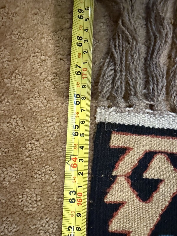 Vintage Turkish Kilim Flat Weave Rug Runner Geometric Tribal Wool Fringe Handmad gallery