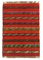 Vintage Oriental Hand-Knotted Carpet 3’5″ x 5’1″ Traditional Wool Area Rug