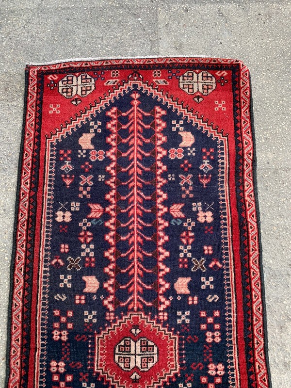 1'11'' x 4'7'' Vintage Natural Rug Village Rug Handmade Rug.SKU:P260 gallery