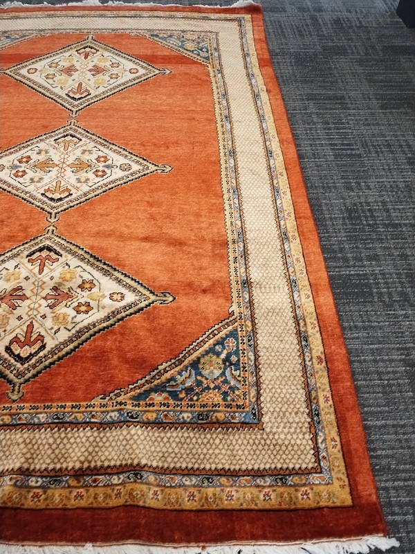 Stunning Rare Antique Hand Knotted Medallions Rug c.1900 (6 x 8) Bijar Mobasheri gallery
