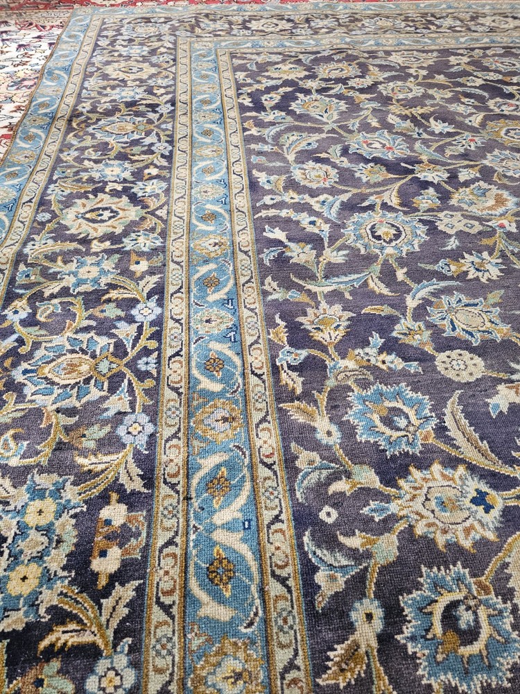 9.7 x 12.4 ANTIQUE FINE USHAK RUG CAUCASIAN VINTAGE SERAPI HERIZ KAZAK