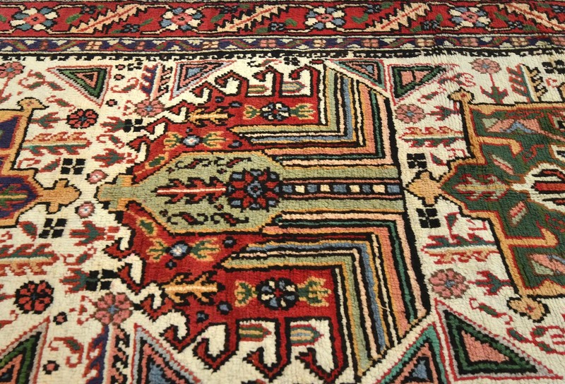 Hand-Knotted Wool Oriental Runner Rug 3X12 ft Traditional Cream Hallway Carpet gallery