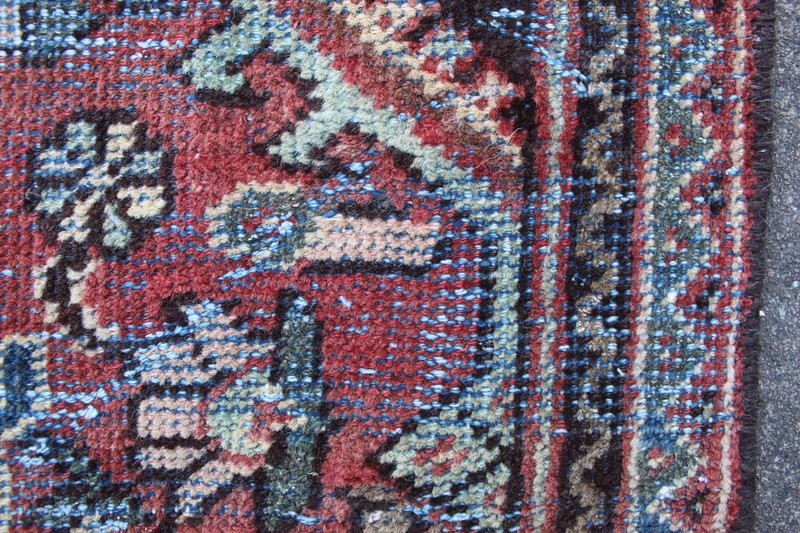 Antique Worn Traditional Hand Made Turkish Oriental Wool Red Carpet 317x217cm gallery