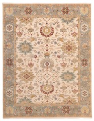 Vintage Hand-Knotted Area Rug 7’11” x 10’1″ Traditional Oriental Wool Carpet