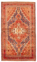 Traditional Vintage Hand-Knotted Area Rug 4’3″ x 7’3″ Oriental Wool Carpet