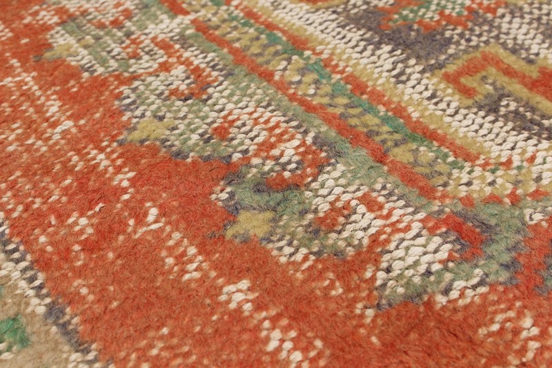 Vintage Hand-Knotted Area Rug 4'6" x 10'6" Traditional Wool Carpet gallery