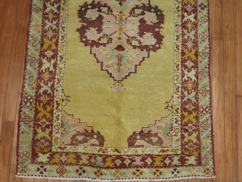 Antique Turkish Oushak Ushak Rug Size 3'x5' gallery