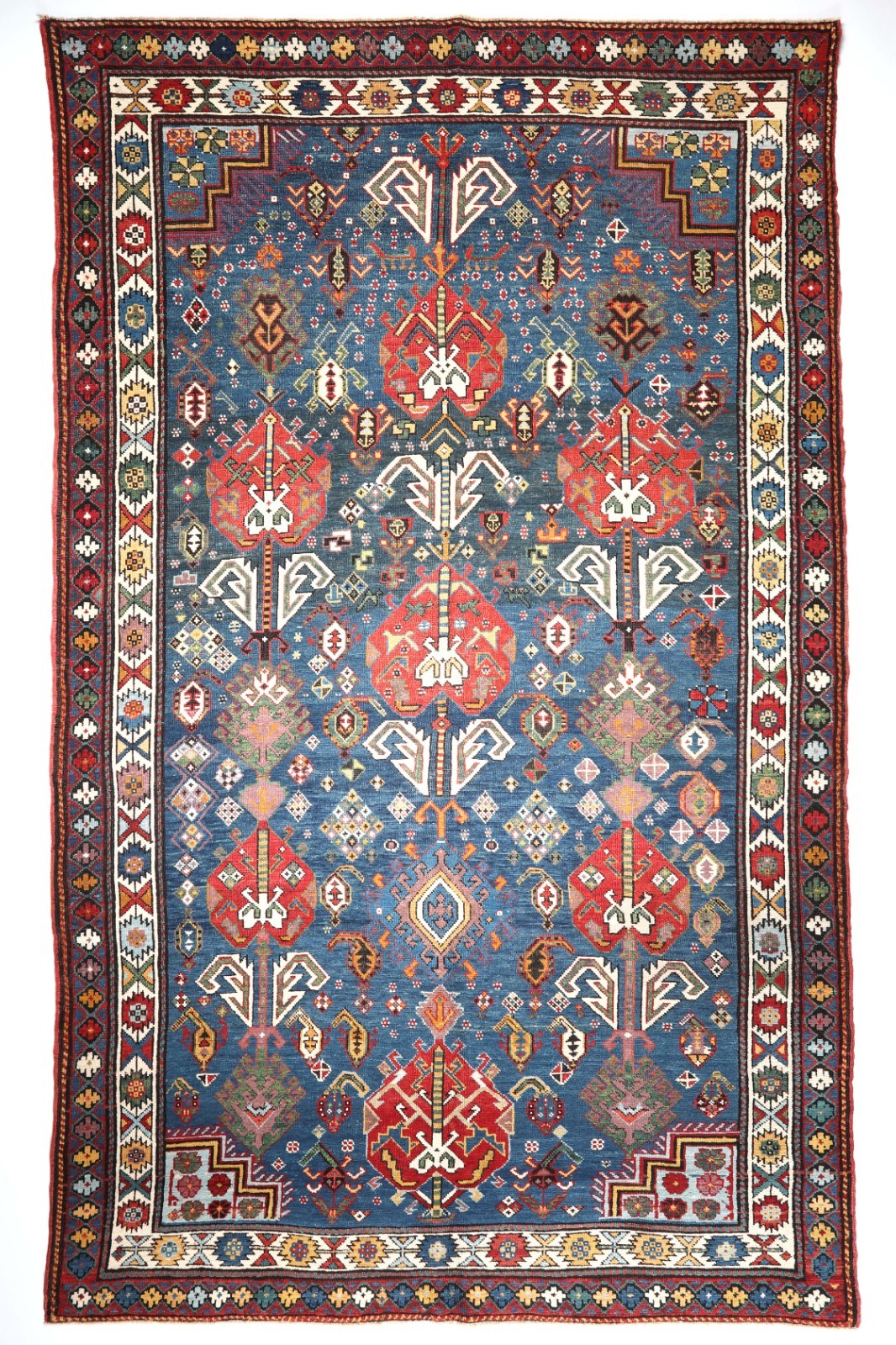 Authentic Caucasian Shirvan‑Baku Rug – Tribal Geometric Design, Natural Dye, gallery