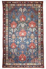 Authentic Caucasian Shirvan‑Baku Rug – Tribal Geometric Design, Natural Dye,