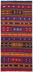 Vintage Hand Woven Area Rug 5’6″ x 11’11” Traditional Wool Oriental Carpet