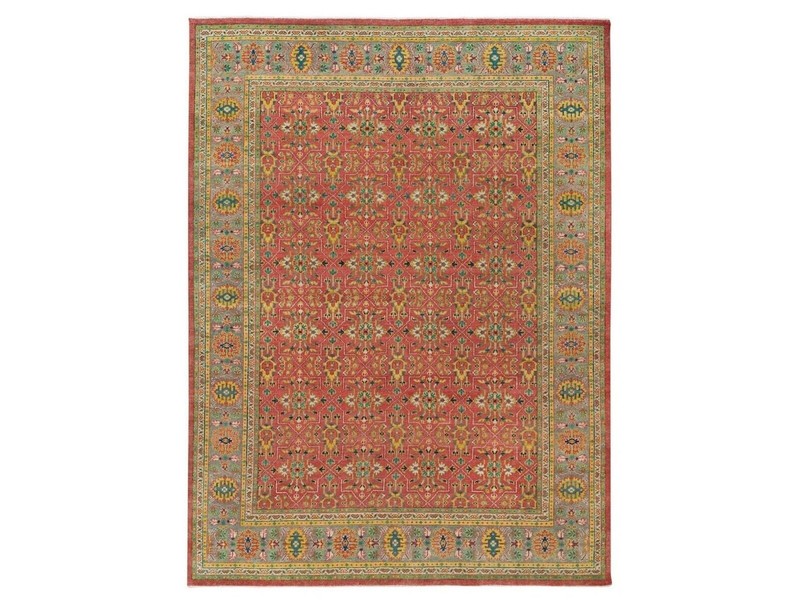 14'x16'5" Fire Brick Red, Sheared Low, 100% Wool, Hand Knotted, Oushak Rug gallery
