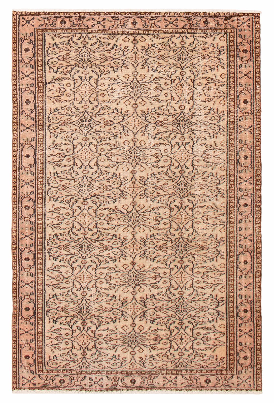 Vintage Traditional Hand-Knotted Area Rug 5'5" x 8'5" Oriental Wool Carpet gallery
