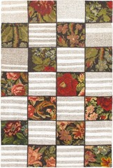 Vintage Hand Woven Area Rug 4’1″ x 6’1″ Traditional Wool Oriental Carpet