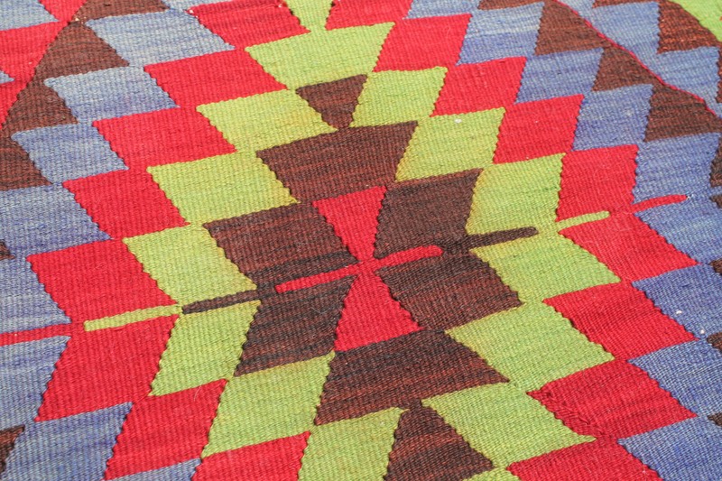 Turkish Kilim Rug 71''x122'' Hand Woven Esme Kilim 182x310cm gallery
