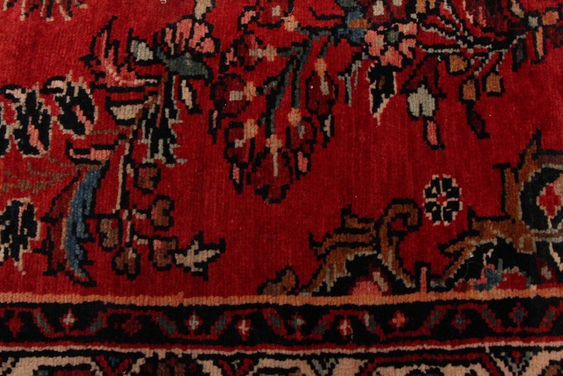 3'8" x 10'0" Vintage Hand-knotted Runner Rug Traditional Oriental Wool Carpet gallery
