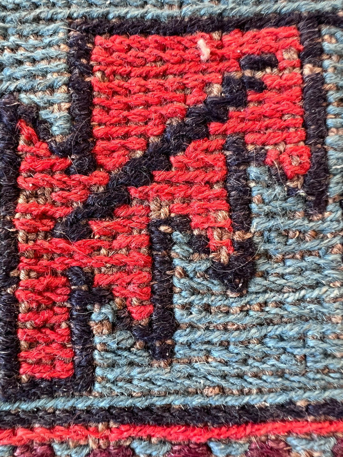 Exquisite Antique 1910 Caucasian Soumak Rug gallery