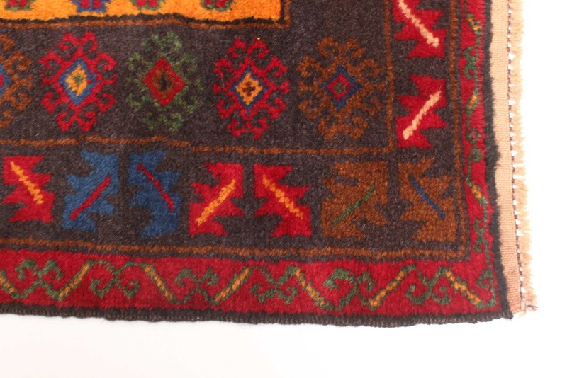 Vintage 3'6" x 5'9" Traditional Hand Knotted Vegetable Dye Wool Area Rug gallery