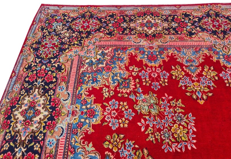 Genuine Hand Knotted Antique Tribal Qirmoun Wool Area Rug 14 x 11 Ft gallery