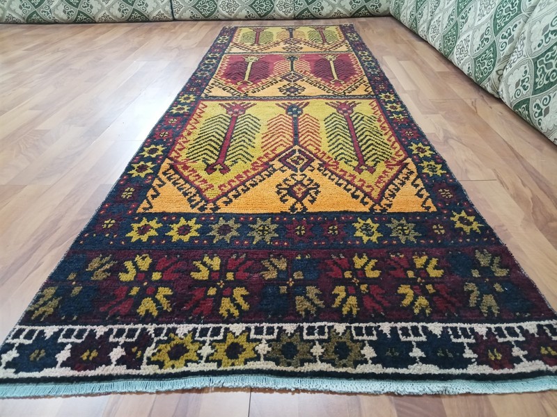 Antique Shaggy Runner Rug Entry Wool Rug Vintage Decor Rug Bohemian Tribals Rug gallery
