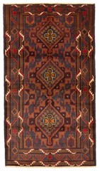 Vintage Traditional Hand-Knotted Area Rug 3’9″ x 6’7″ Oriental Wool Carpet