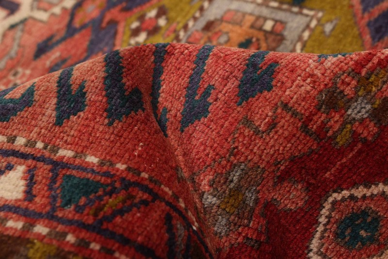 Vintage Hand-knotted Runner Rug 3'7" x 10'10" Traditional Oriental Wool Carpet gallery