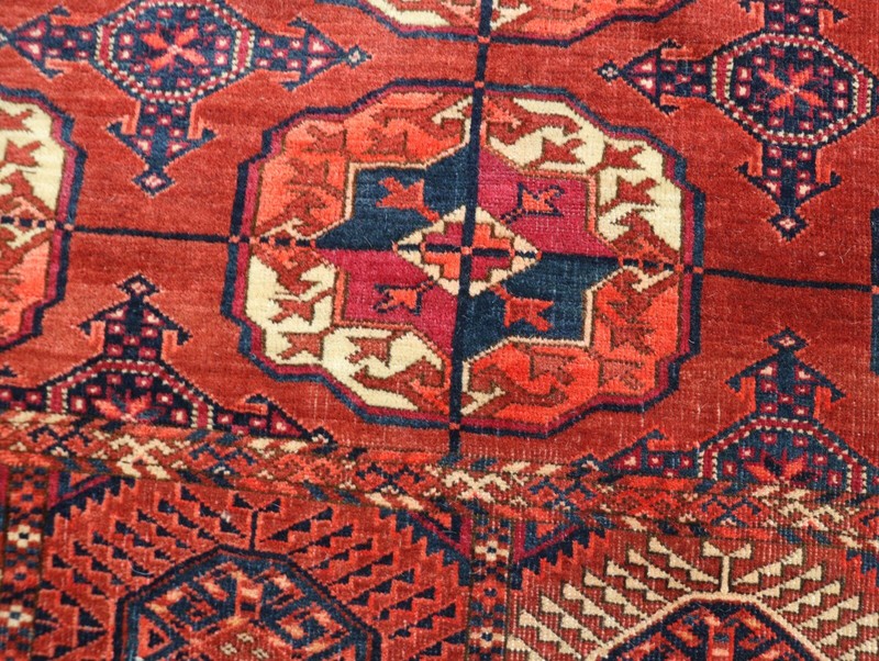 Antique Tekke Main Carpet, Turkoman, 7'6" x 10'7" #17296 gallery