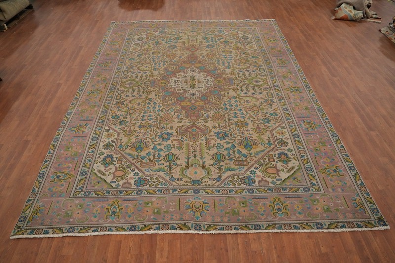 Vintage Geometric Traditional Hand-made Living Room Area Rug Wool Carpet 9x13 gallery