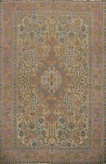 Vintage Geometric Traditional Hand-made Living Room Area Rug Wool Carpet 9×13