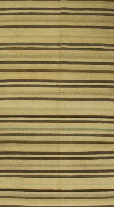 Vintage Turkish Hand Woven Kilim Area Rug 4′9″ × 9′9″ e22362 gallery