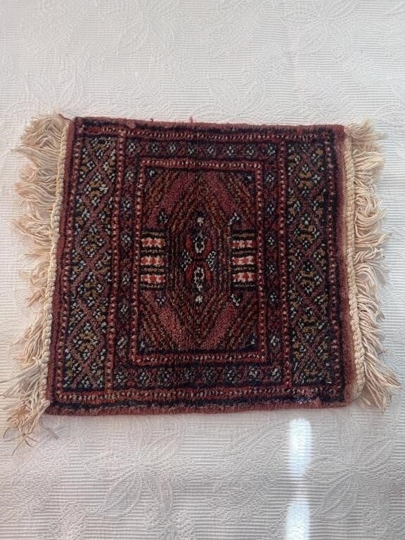 20th C. Tibetan Hand Knotted Rug $90 gallery