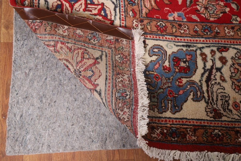 Vegetable Dye Red Wool Hand-knotted Living Room Rug Vintage Carpet 10x16 gallery