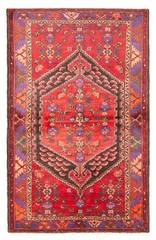 Vintage 4’3″ x 6’10” Traditional Hand Knotted Vegetable Dye Wool Area Rug