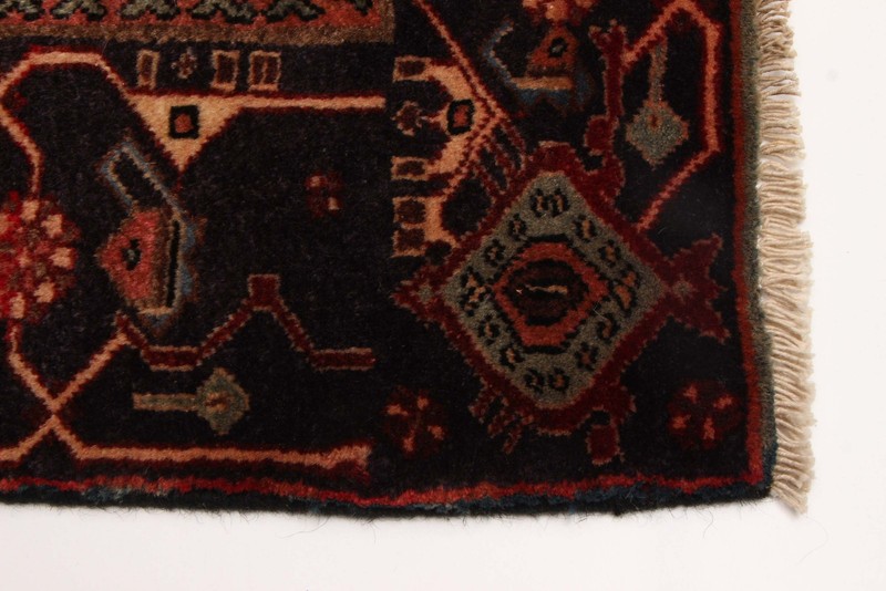 Vintage 4'4" x 6'7" Traditional Hand Knotted Vegetable Dye Wool Area Rug gallery