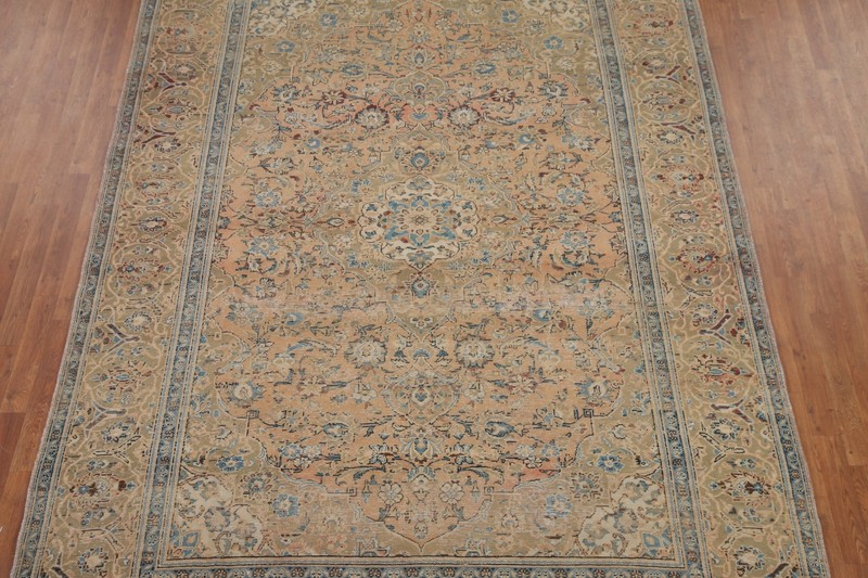 Vintage 8x11 Floral Traditional Area Rug Hand-Knotted Wool Room Size Carpet gallery