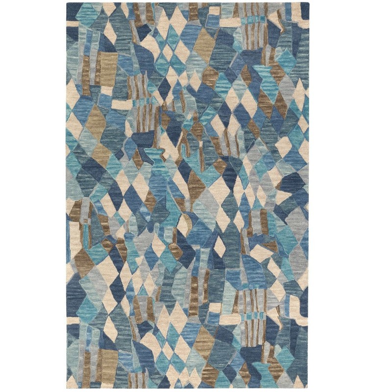 Hand Tufted Rug, Wool Area Rug, Modern Hand-Tufted Carpet, Colorful Area Rug gallery