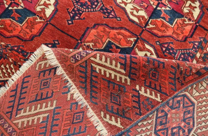 Antique Tekke Main Carpet, Turkoman, 7'6" x 10'7" #17296 gallery