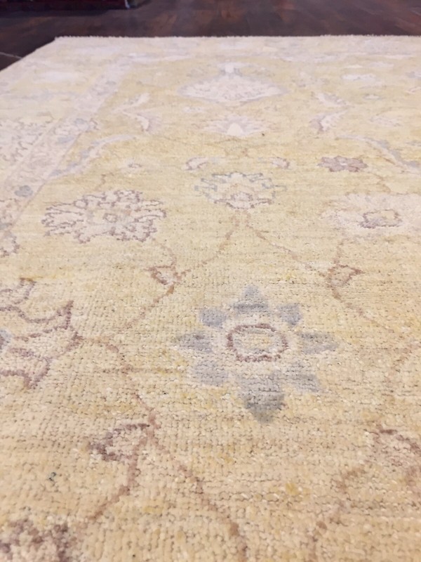 Fine Genuine Hand Knotted Chobi Geometric Area Rug Runner Carpet 6’x8’10”,#46 gallery