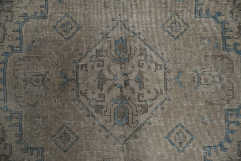 Vintage Distressed Beige Rug Adding Timeless Sophistication to Interiors 8x11 gallery