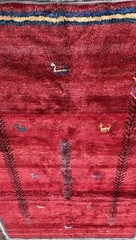 7’ X 10’ Fine Authentic Tribal Nomad Wool/Wool Handmade Gabeh Carpet Rug