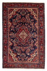Vintage Traditional Hand-Knotted Area Rug 4’0″ x 6’1″ Oriental Wool Carpet