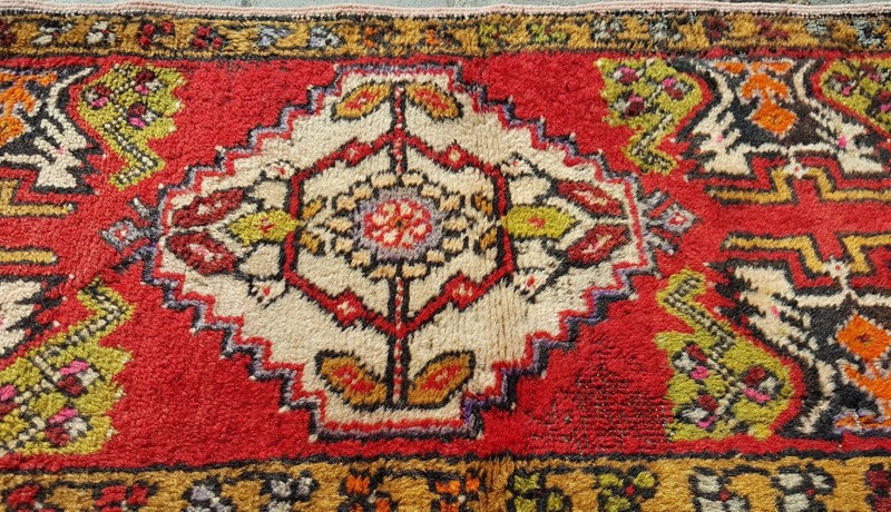 Exclsuive 1'8×3'3" Antique Tribal Wool Pile Cushion Cover Rug Turkey gallery