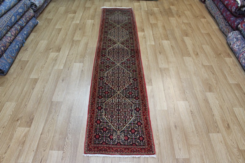 FINE HANDMADE ORIENTAL WOOL RUNNER WITN FINE WEAVE AND SUPERB COLOURS 245X50CM gallery