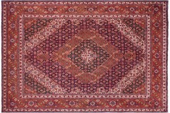Exceptional Hand-Knotted Wool Area Rug – Stepped Diamond Medallion 10’0″ x 12’7