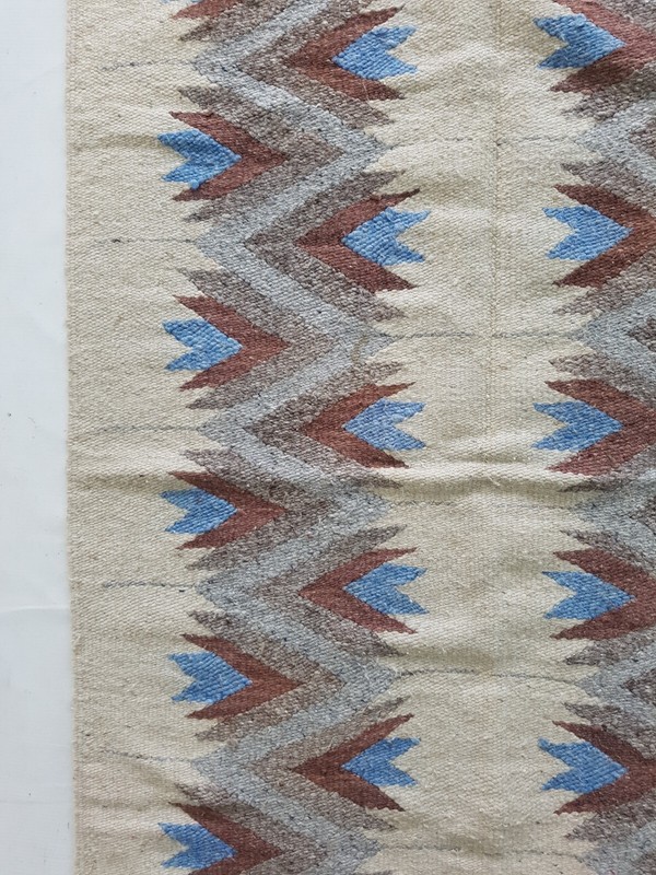 Vintage Handmade Traditional Beautiful Mexican Kilim Floor Rug Carpet 133x75 cm gallery