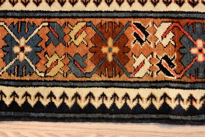 Vintage CAUCASIAN Kazak Qarabagh from Rug Early 1900 Karabakh Rugs 3'6" X 15' gallery