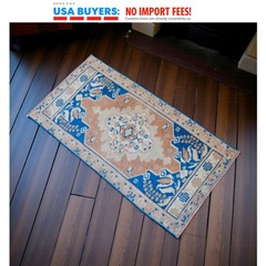 Oushak Rug, Turkish Rug, Small Rug, Handmade Rug, Door mat, Kitchen Decor 2×3 ft